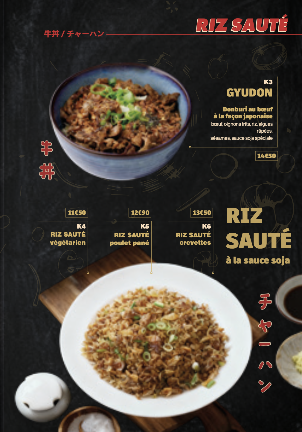 Riz Sauté et Gyudon
